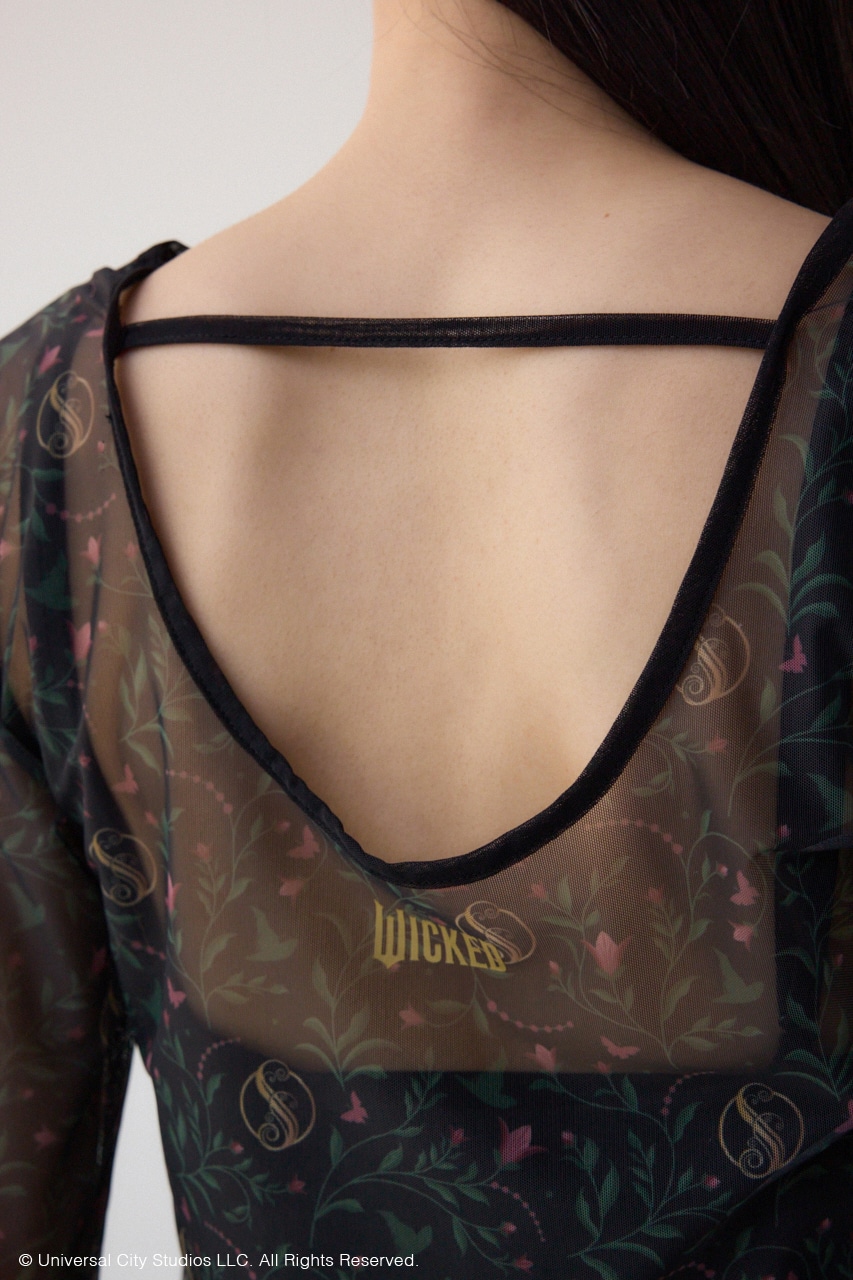【WICKED×AZUL】アソート柄シアートップス 柄BLK FREE