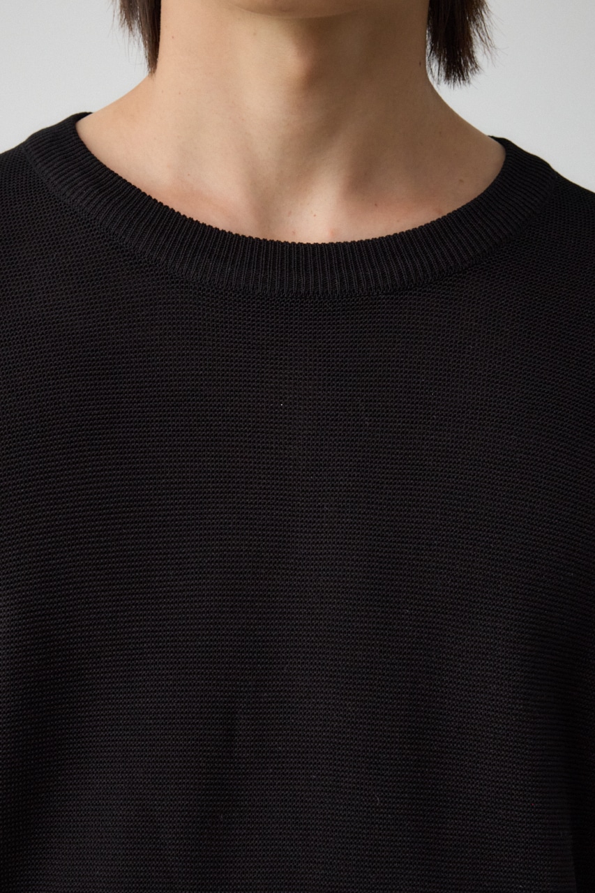 ベーシックガーターニット BLK M