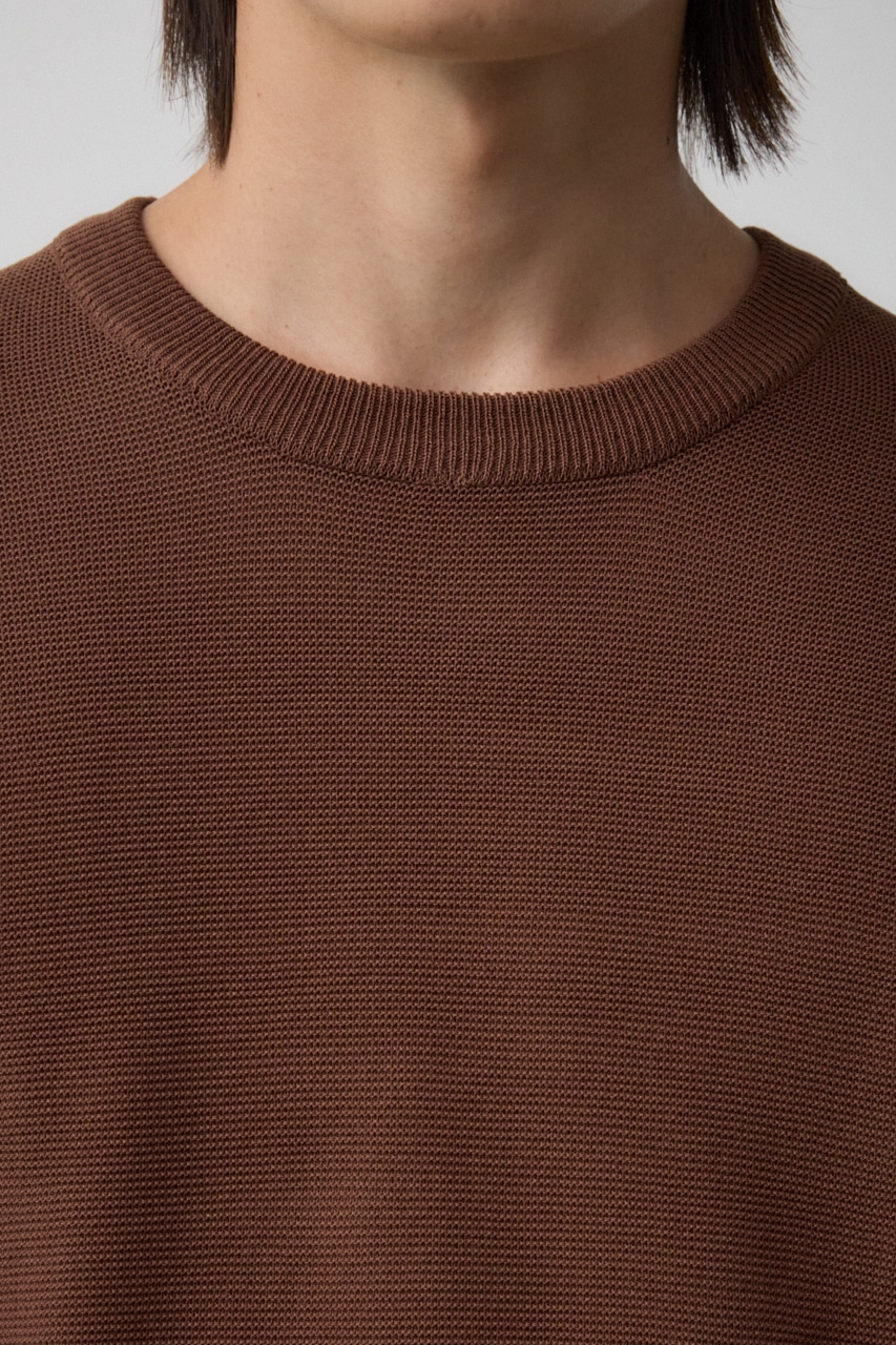 ベーシックガーターニット BRN M