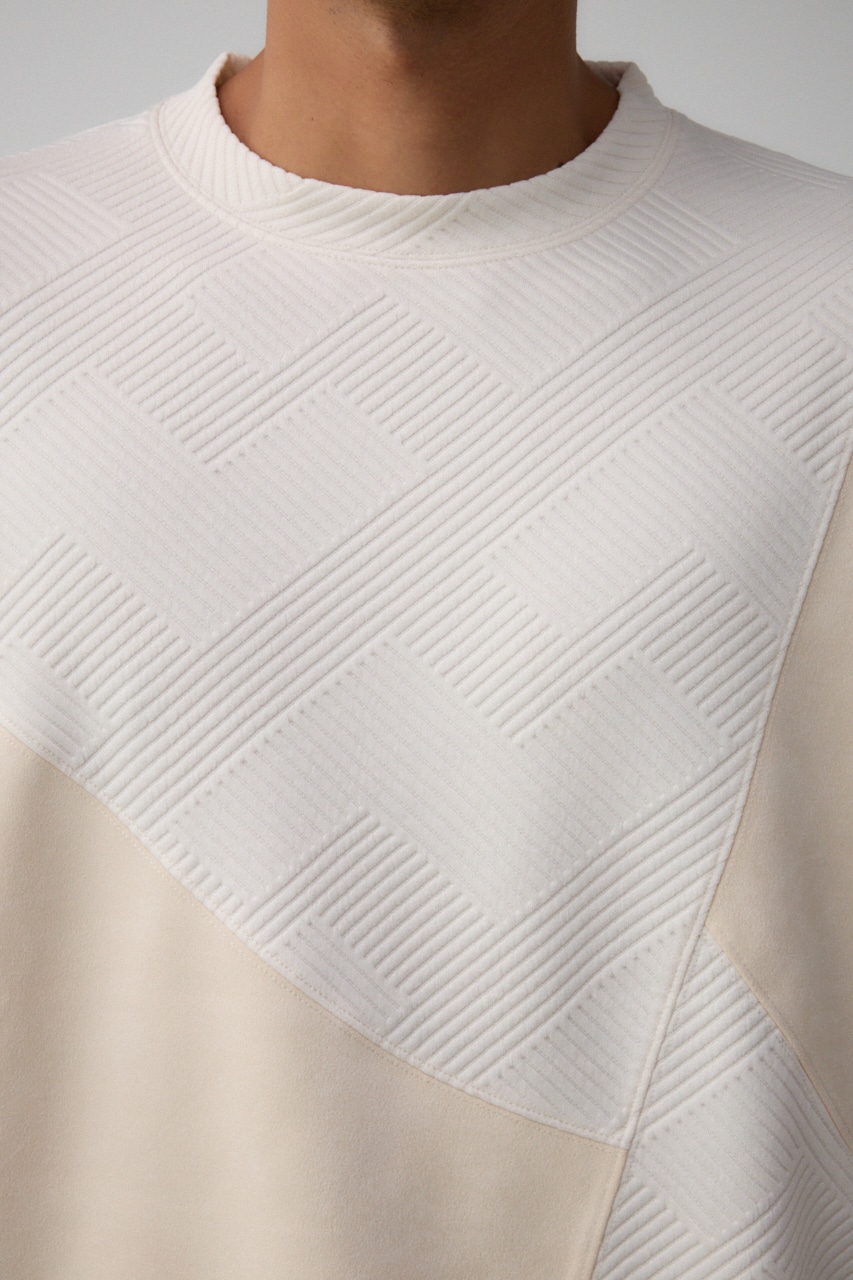 異素材スウィッチングプルオーバー IVOY M