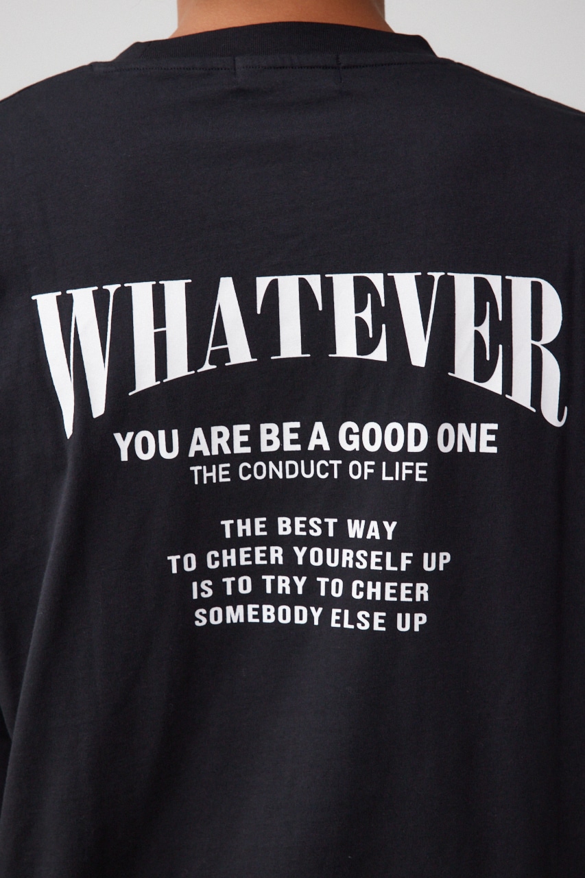 WHATEVER ロングTシャツ BLK M