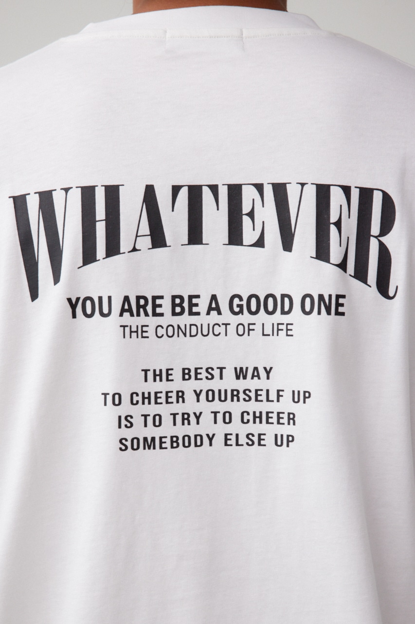 WHATEVER ロングTシャツ WHT L