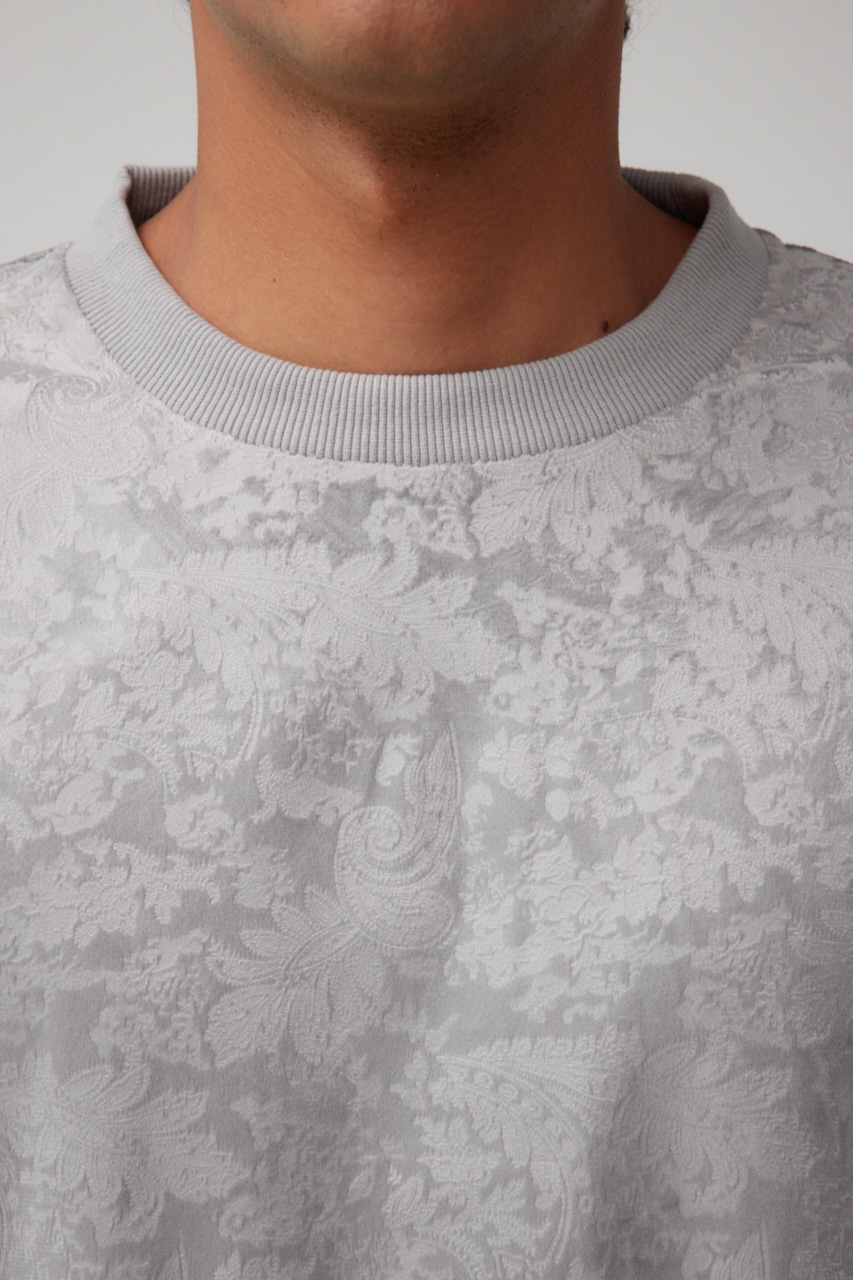 フェイクスウェードエンボスプルオーバー 柄GRY FREE