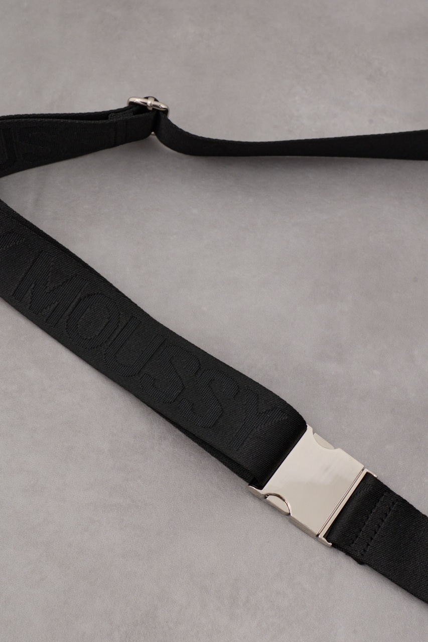 AZロゴプレートボディバッグ BLK FREE