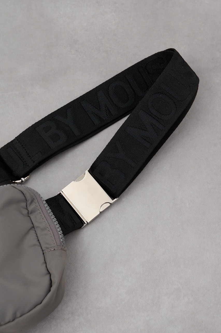 AZプレートミニボディバッグ GRY FREE