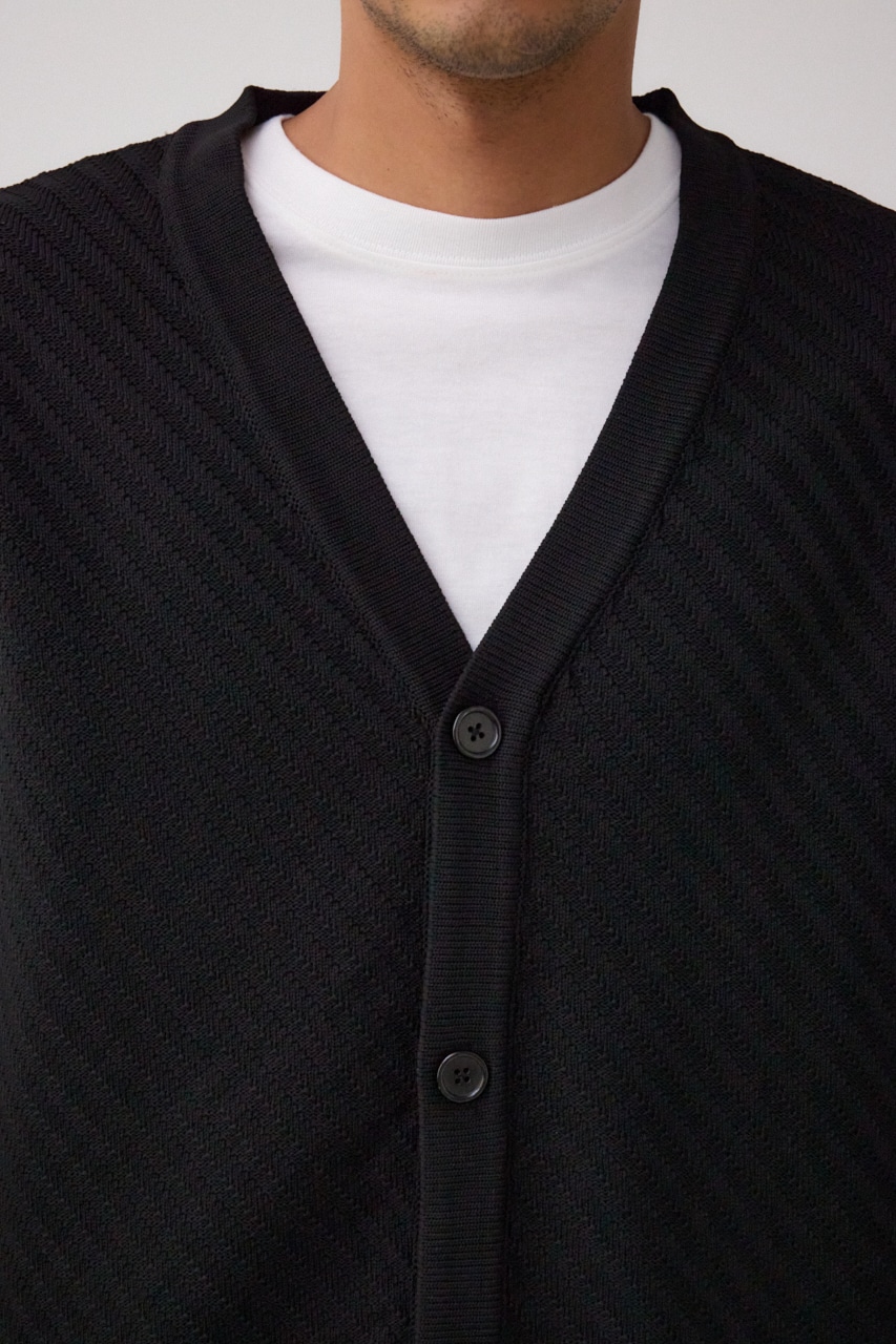 バイヤスセットカーディガン BLK FREE