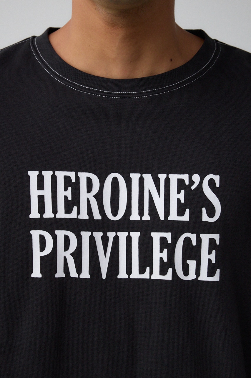 裏起毛配色ステッチトップス BLK L