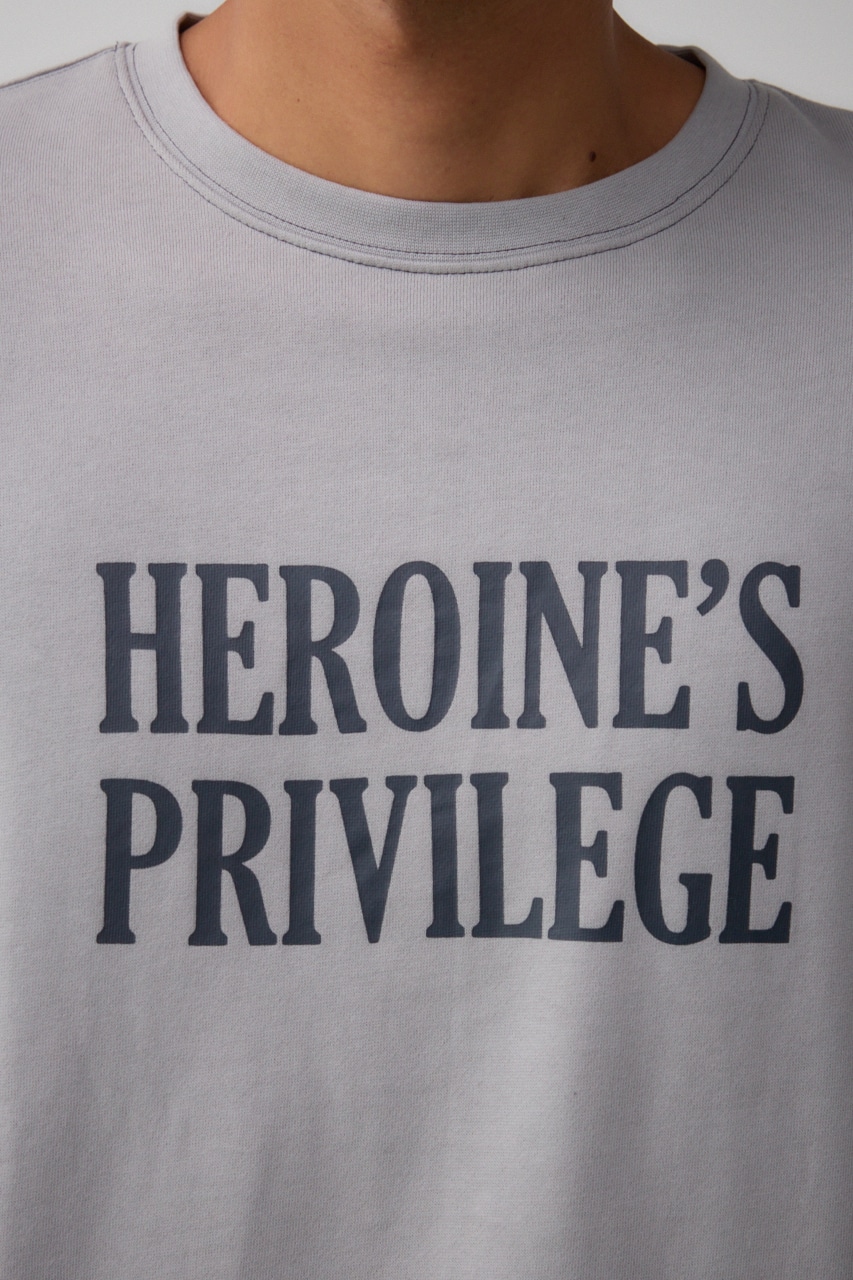 裏起毛配色ステッチトップス GRY L