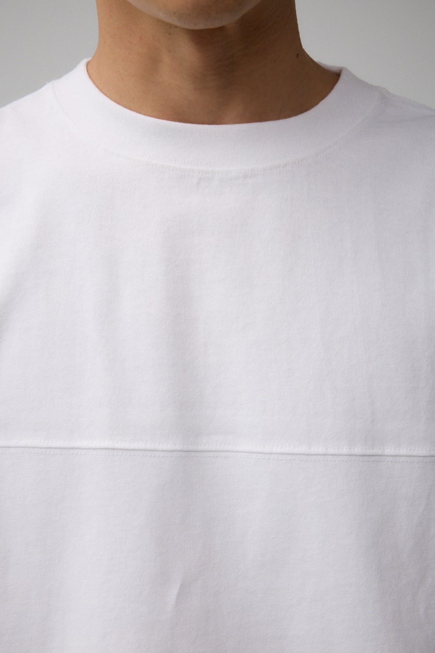 ラウンドヘムビッグTシャツ WHT FREE
