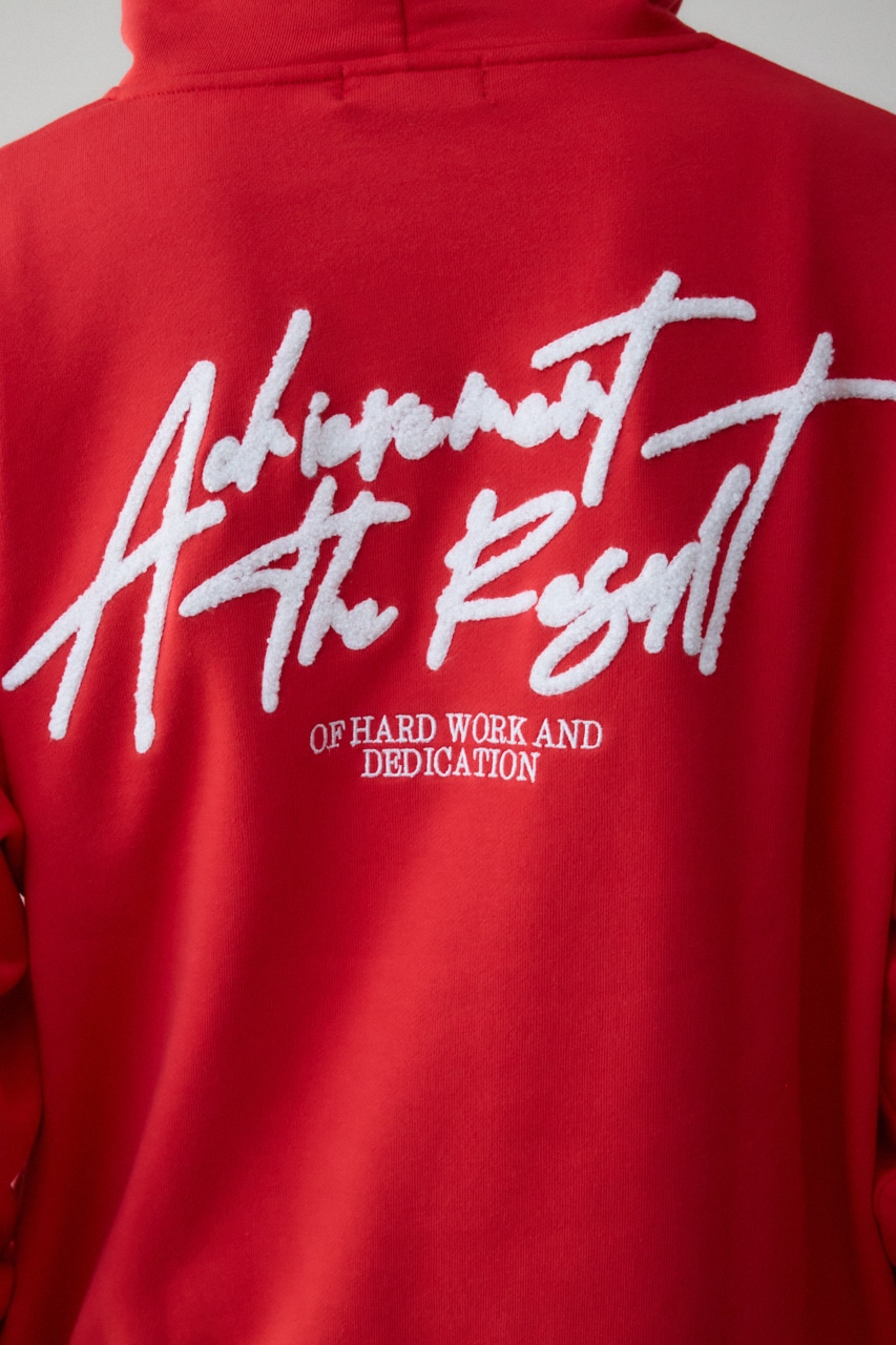 相良刺繍スウェットパーカー RED FREE