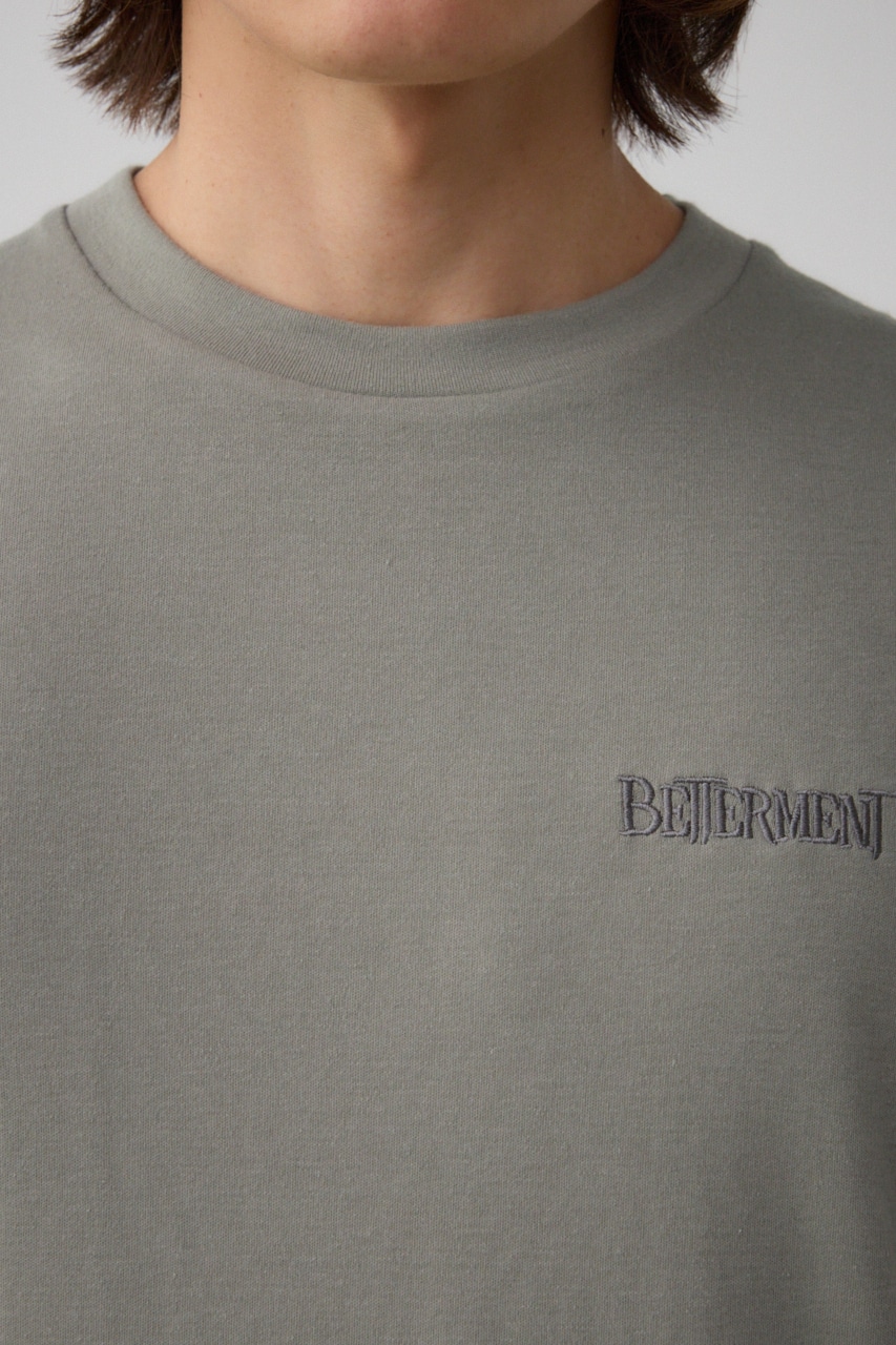 異素材ドッキング刺繍トップス L/KHA FREE