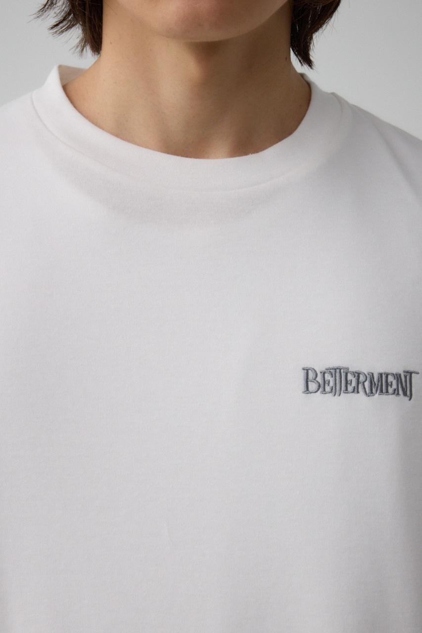 異素材ドッキング刺繍トップス O/WHT FREE