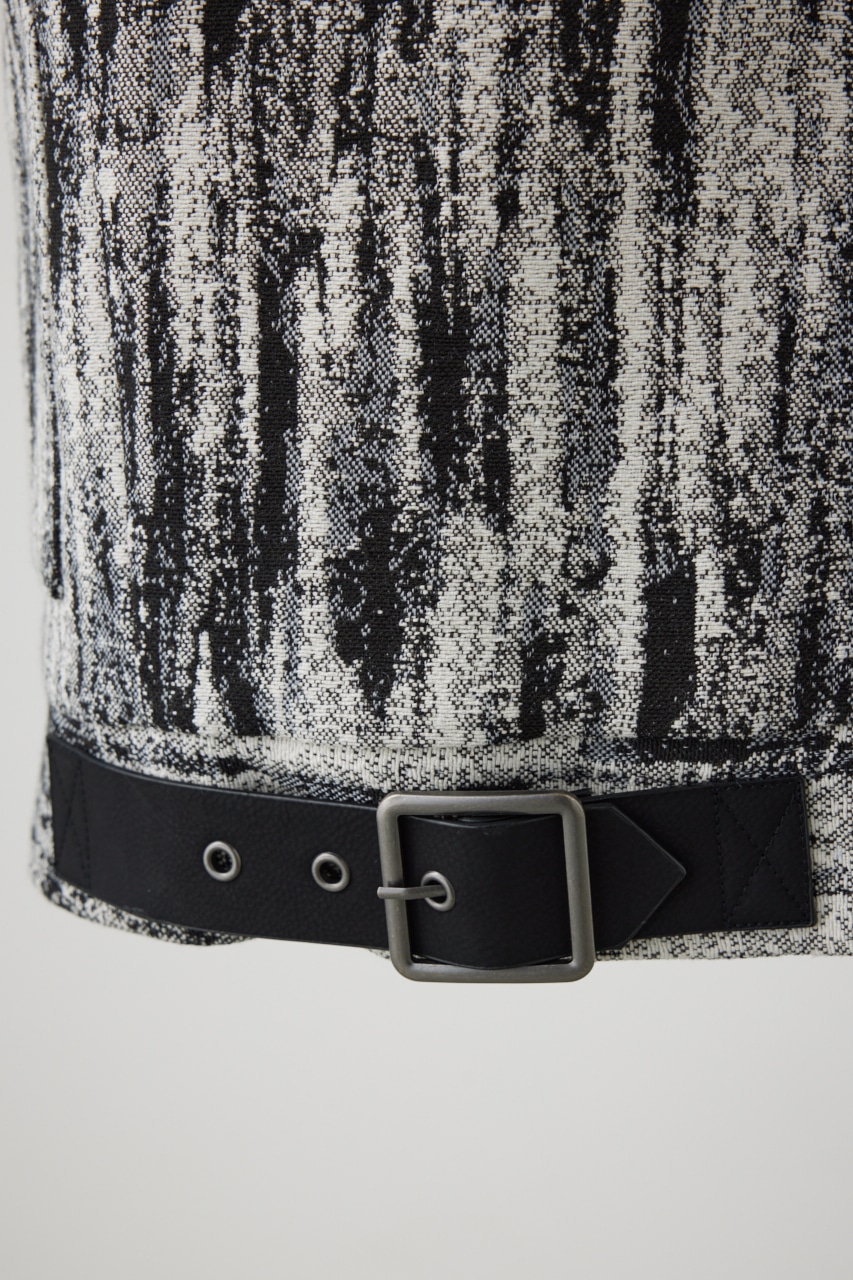 ジャガードジップシャウター 柄BLK FREE