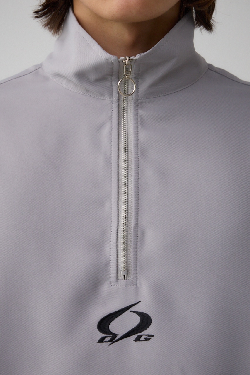 ツイルスタンドハーフジッププルオーバー GRY FREE