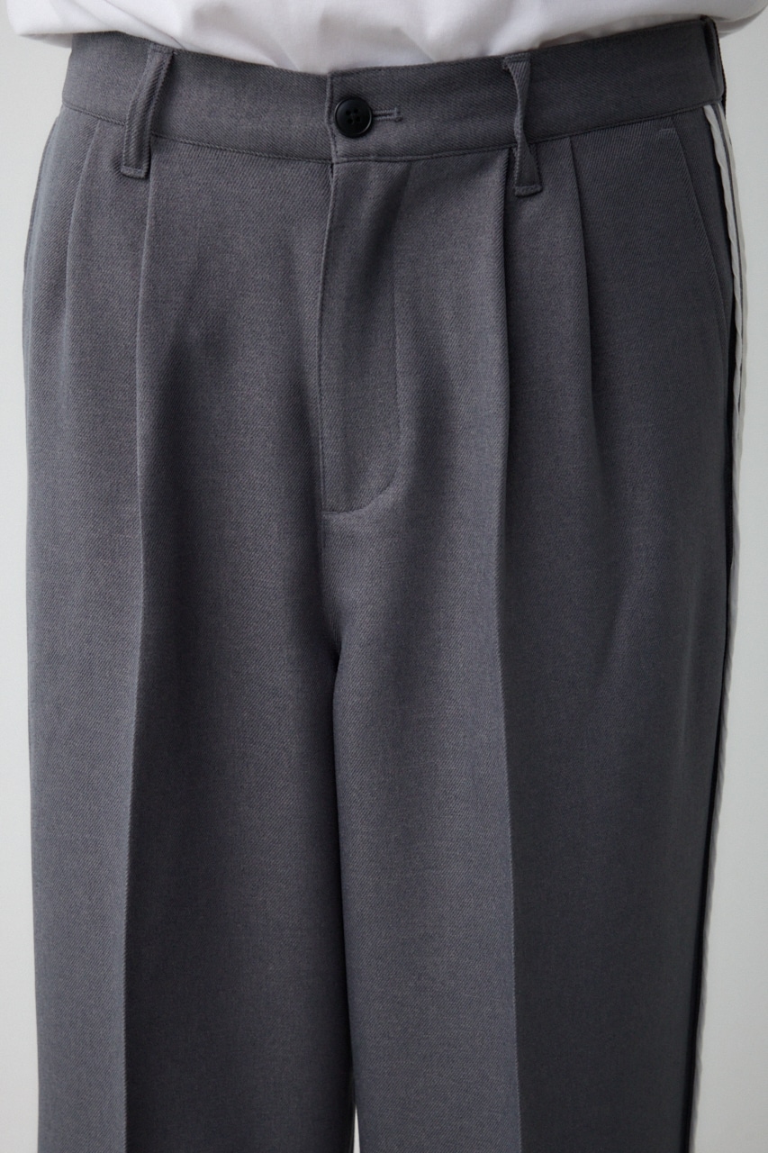 ツータックラインワイドパンツ GRY FREE