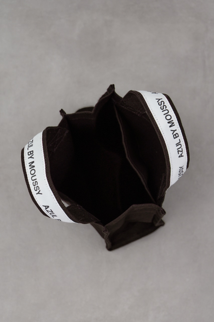 キャンバスロゴテープミニバッグ GRY FREE