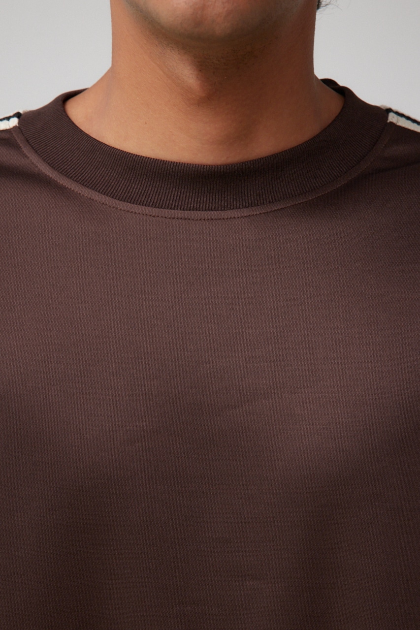 ラインジャージートップス D/BRN FREE