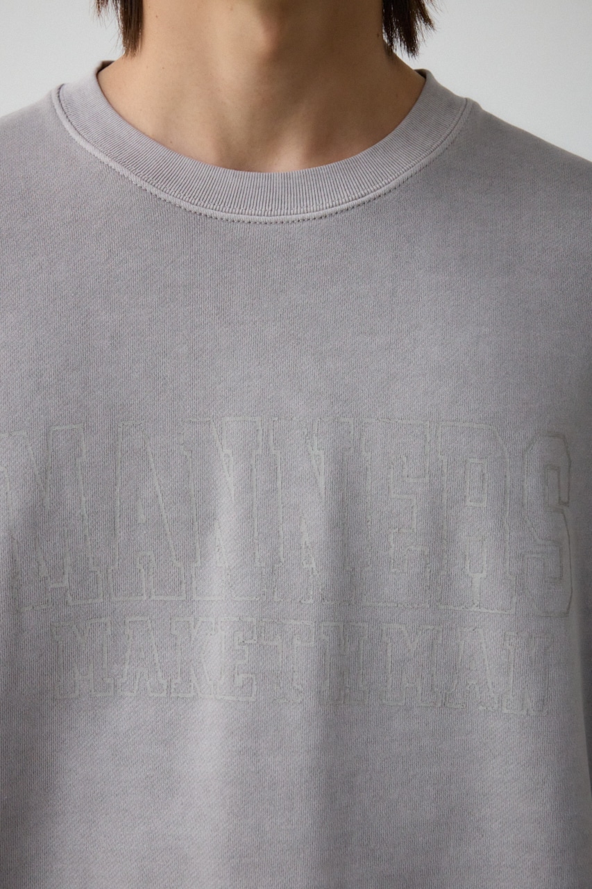 ピグメントクルーネックスウェット L/GRY M