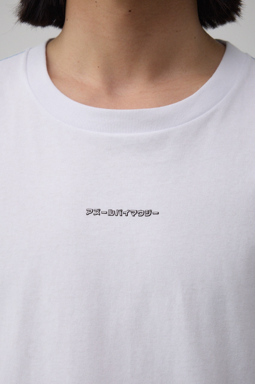 アズールバイマウジーロゴTシャツ WHT M