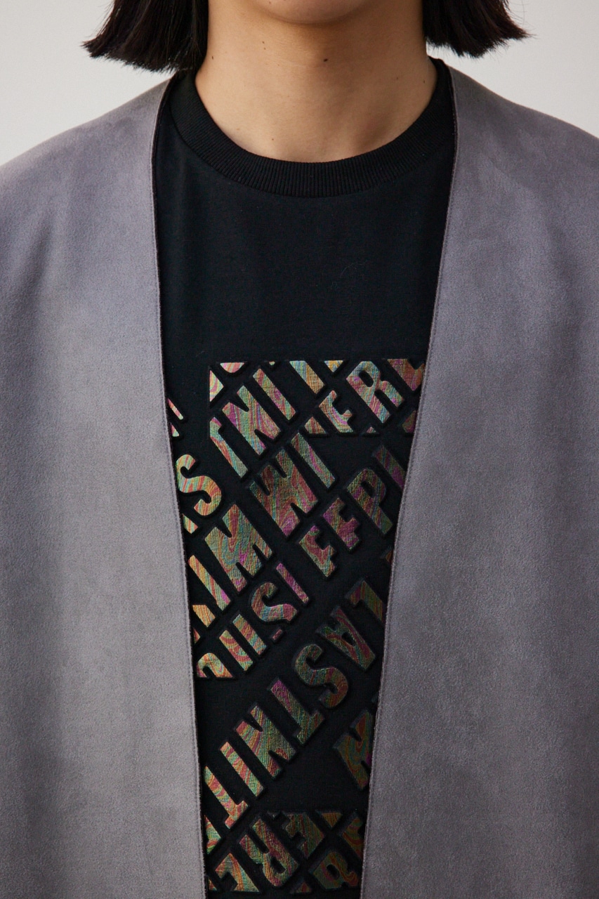 プリマベーラフェイクスウェードトッパー GRY M