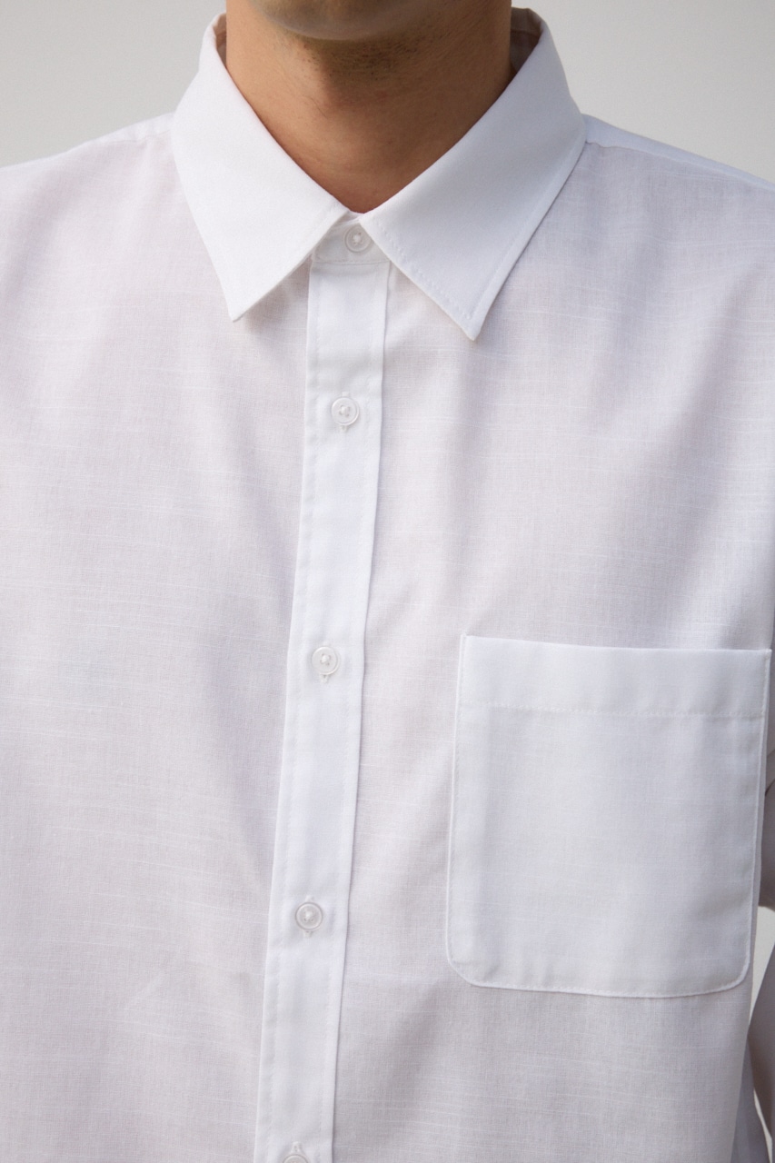 テックリネン7分袖シャツ WHT M