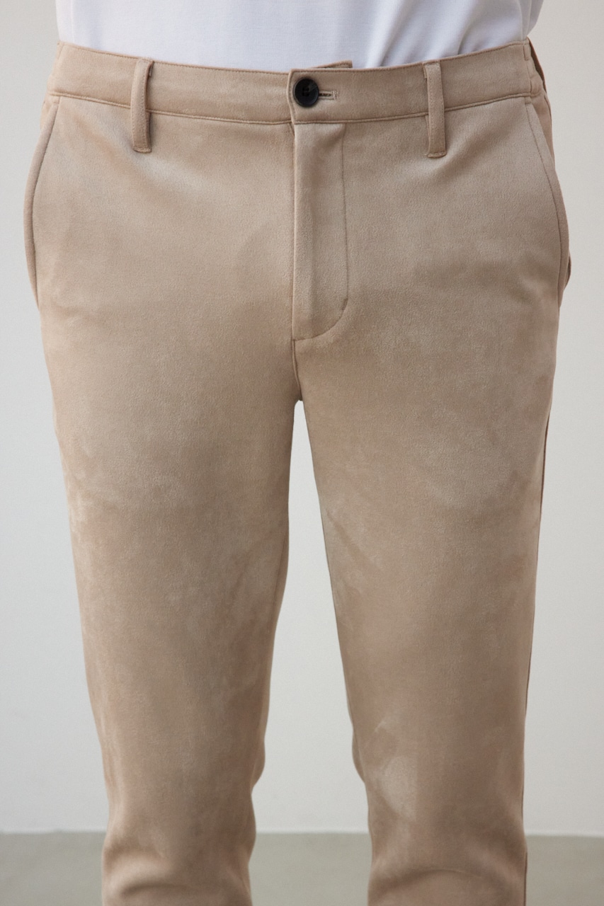 プリマベーラフェイクスウェードパンツ BEG L