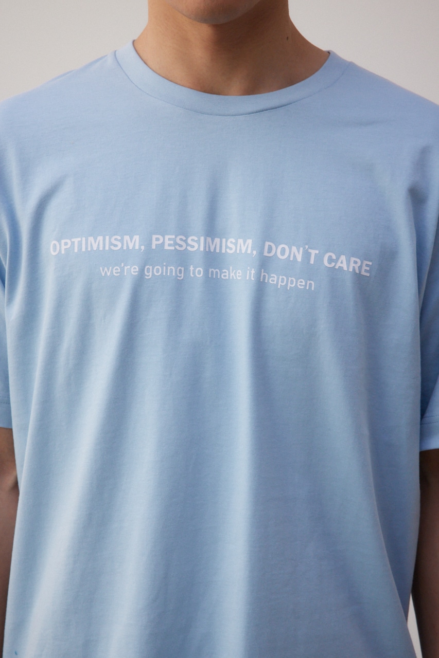 フロントロゴベーシックプリントTEE L/BLU L