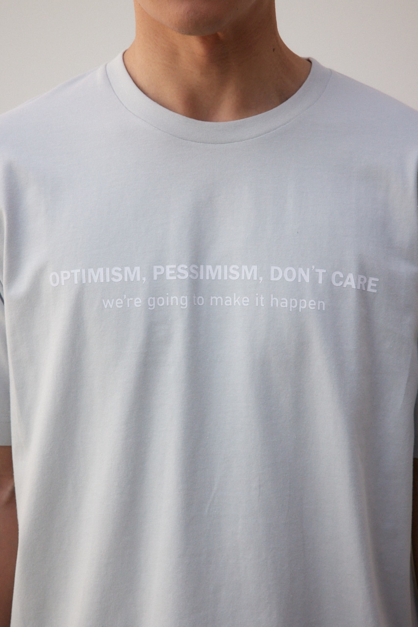 フロントロゴベーシックプリントTEE L/GRY M