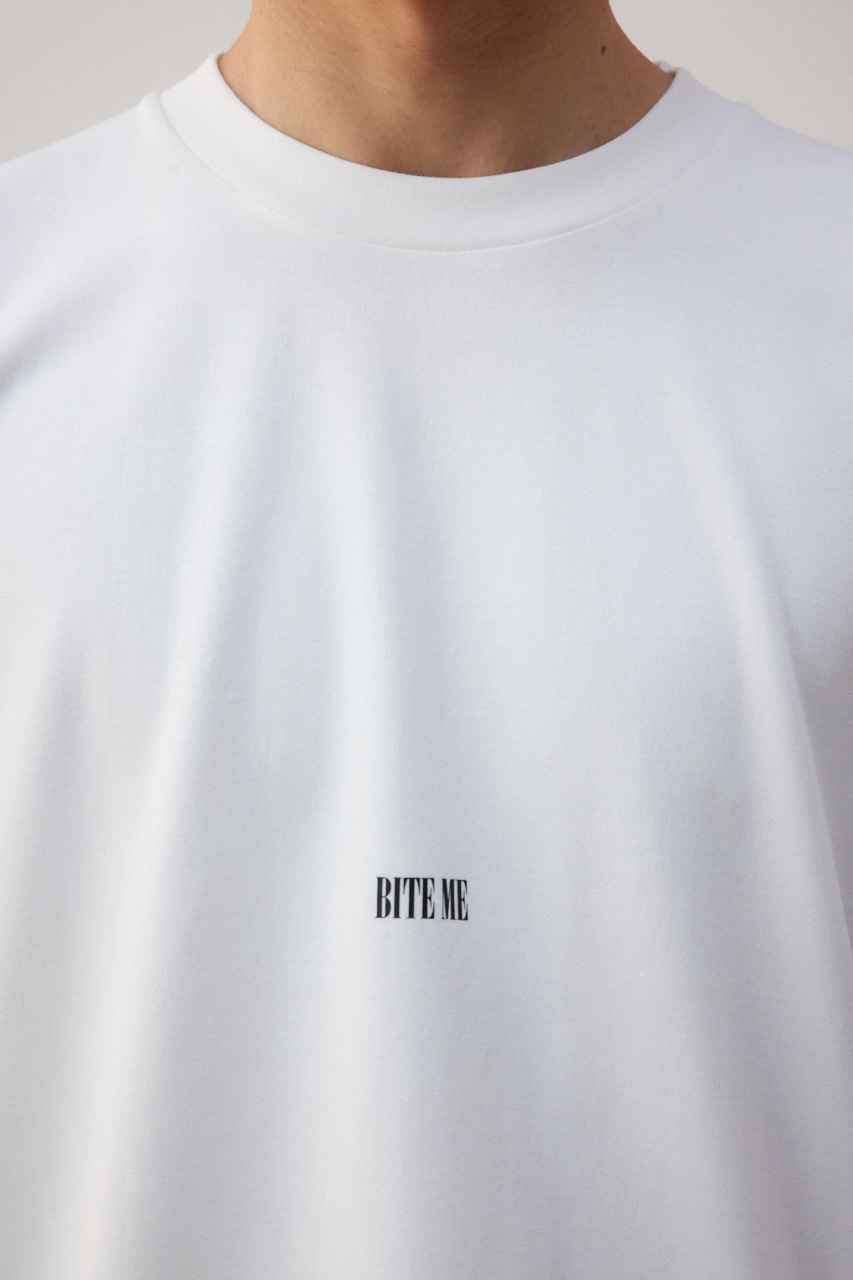 BITE MEバックグラフィックTシャツ WHT FREE
