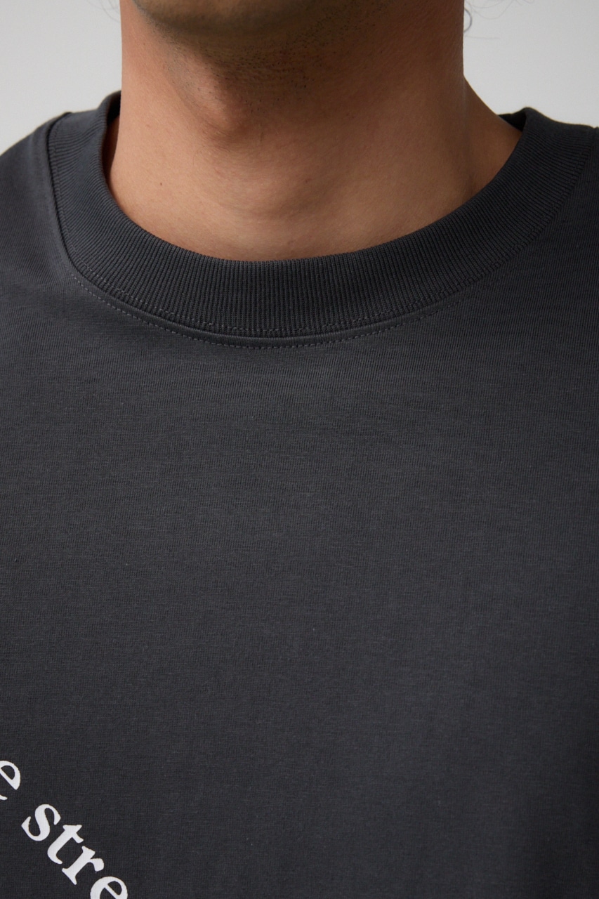 ツーフィンガーフォトTEE L/BLK FREE