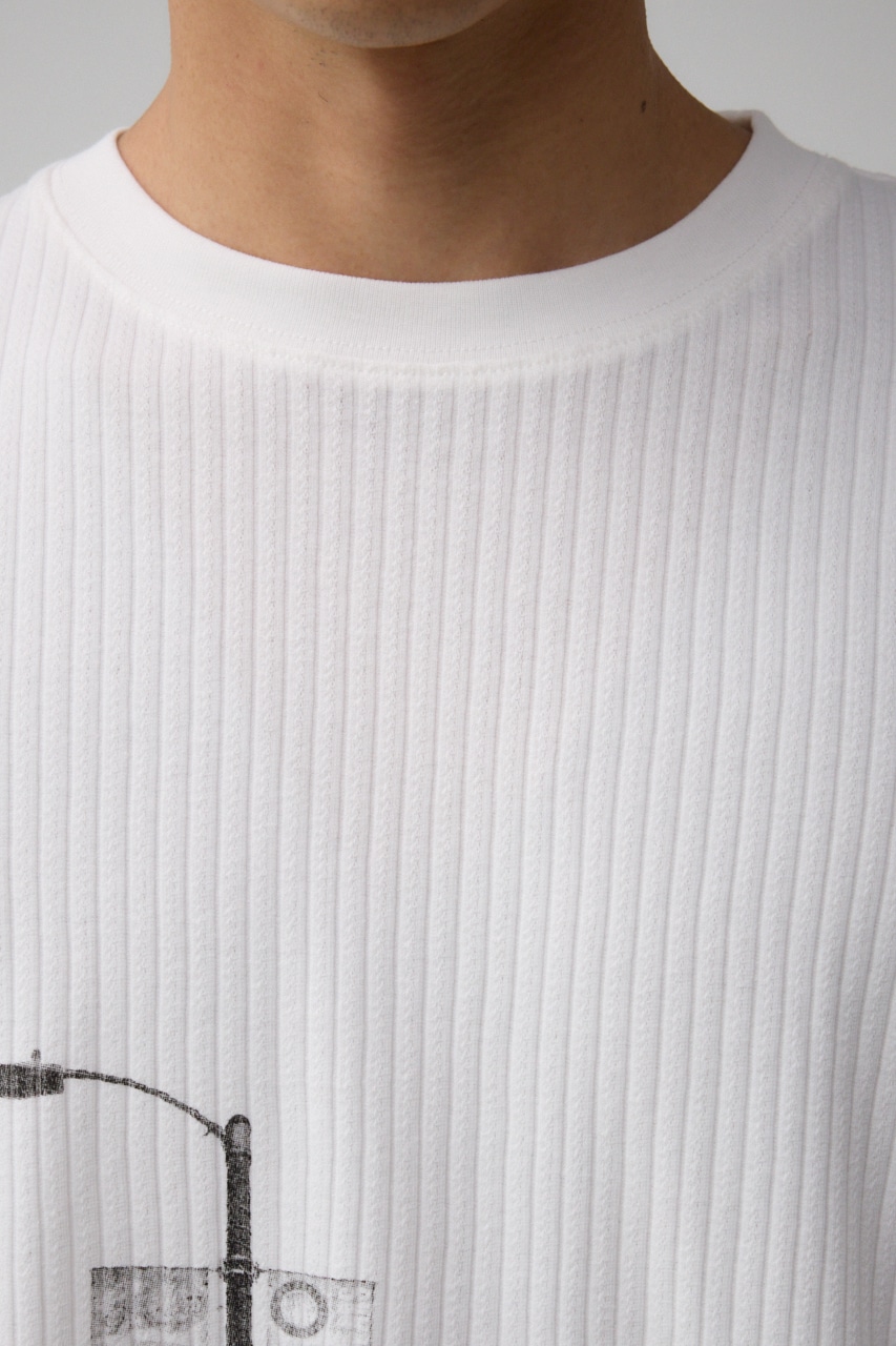 ビッグフォトプリントトップス WHT FREE