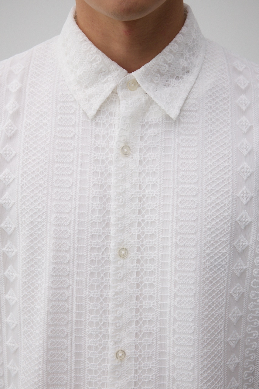 オルテガシアーシャツ O/WHT FREE