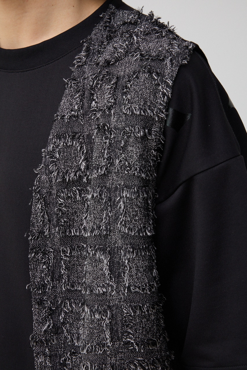 カットジャガードトッパージレ 柄GRY FREE