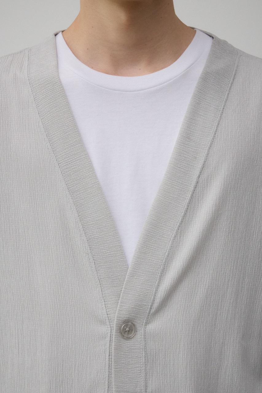 楊柳1ボタンカーディガン L/GRY M