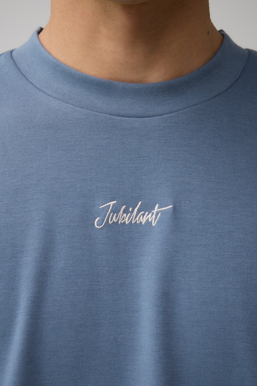 ピンタック1ポイント刺繍TEE L/BLU FREE