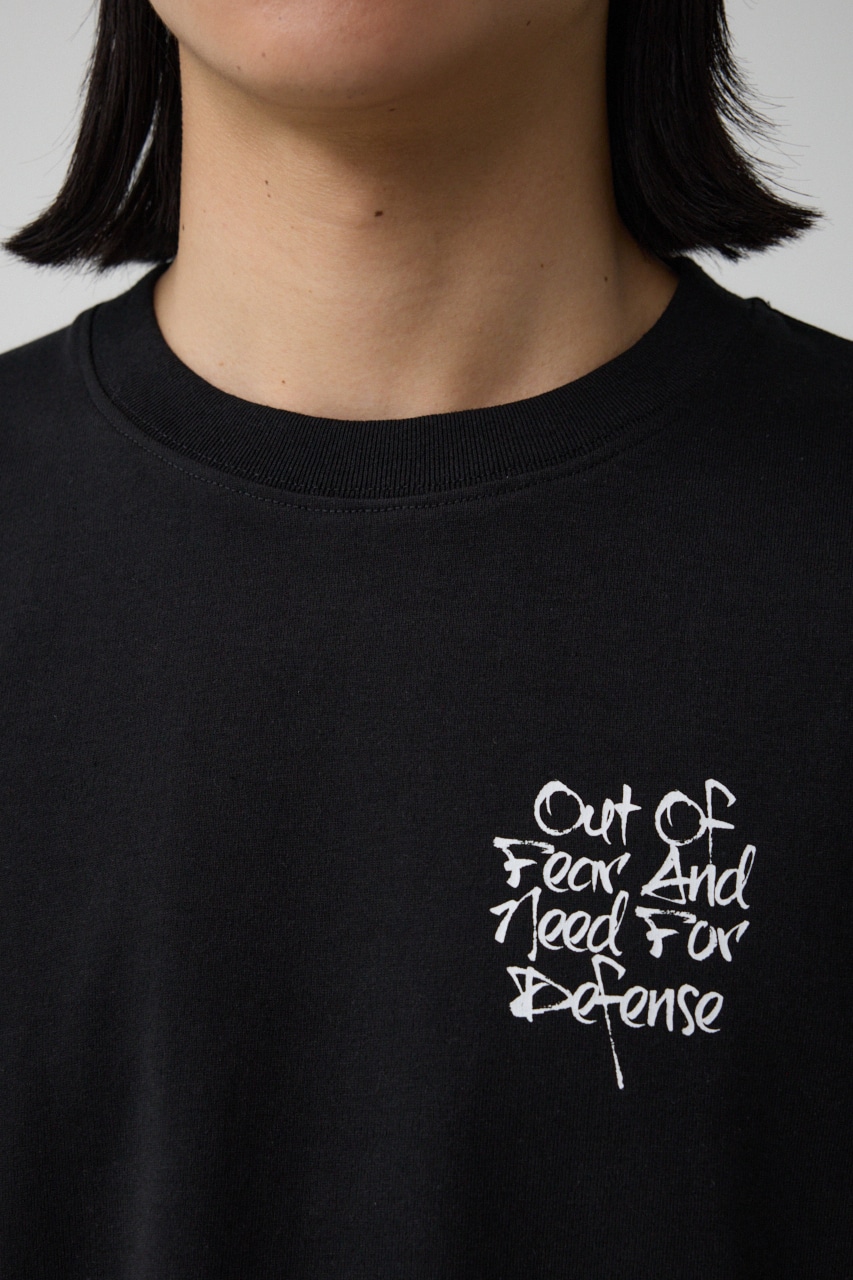 スリーフォトバックTEE BLK S