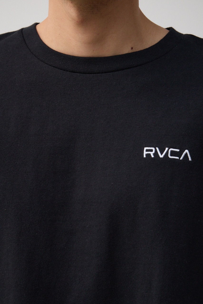 RVCA×AZUL サークルロゴTシャツ BLK FREE