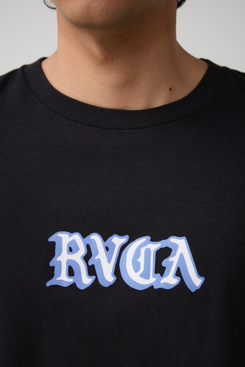 RVCA×AZUL バックフォトT L/BLK FREE