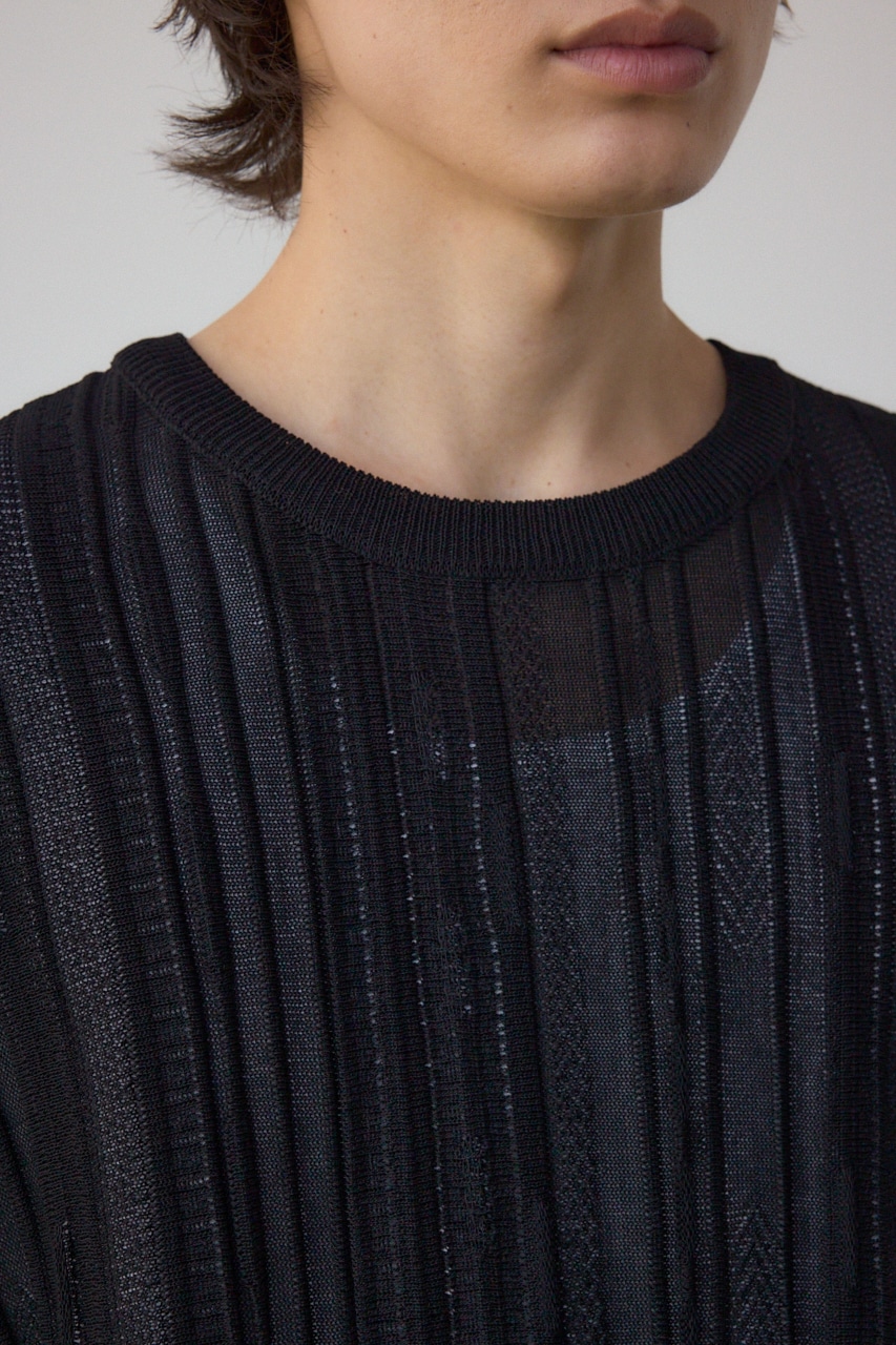 クージー半袖ニット BLK M