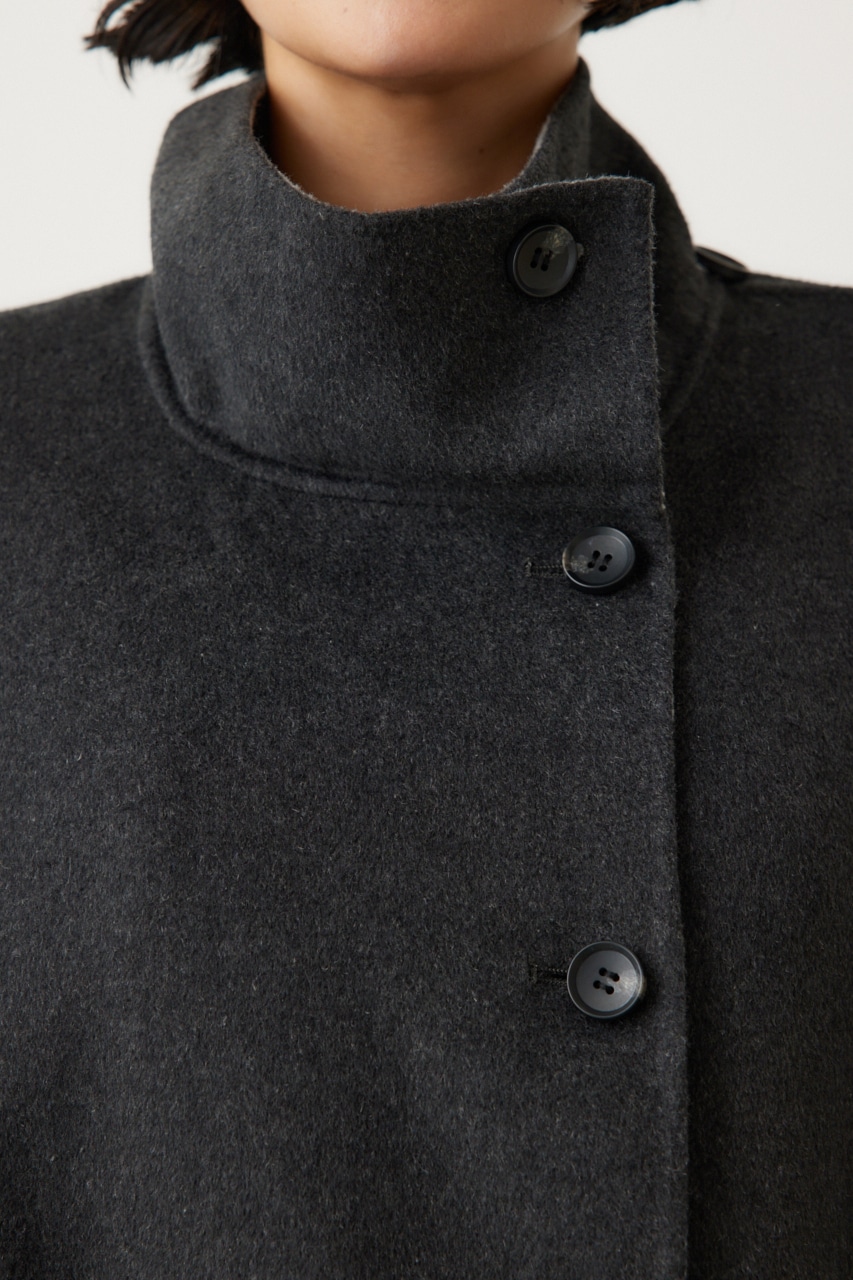 スタンドネックポンチョ GRY FREE