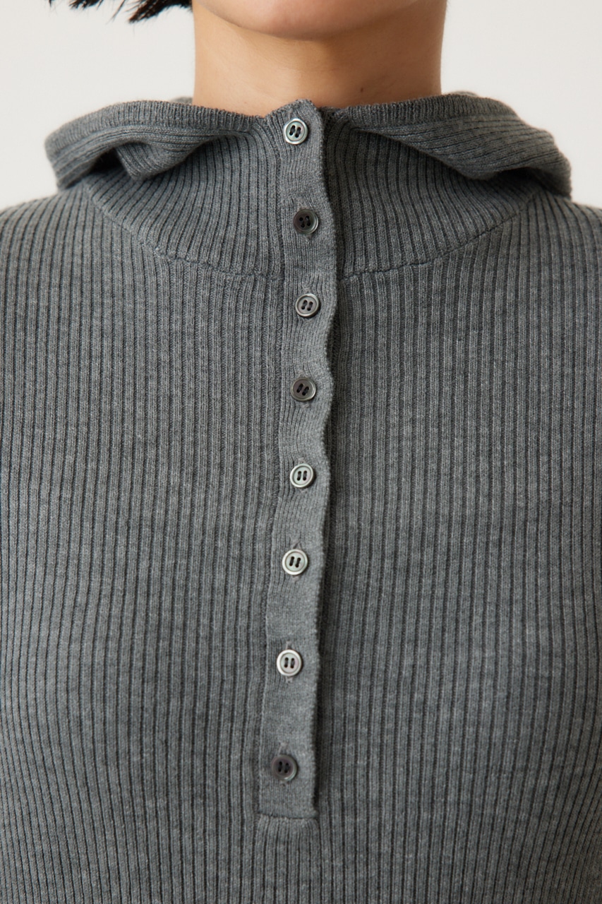 バラクラバニットプルオーバー GRY FREE