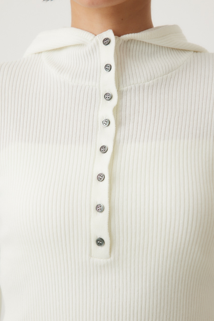 バラクラバニットプルオーバー O/WHT FREE