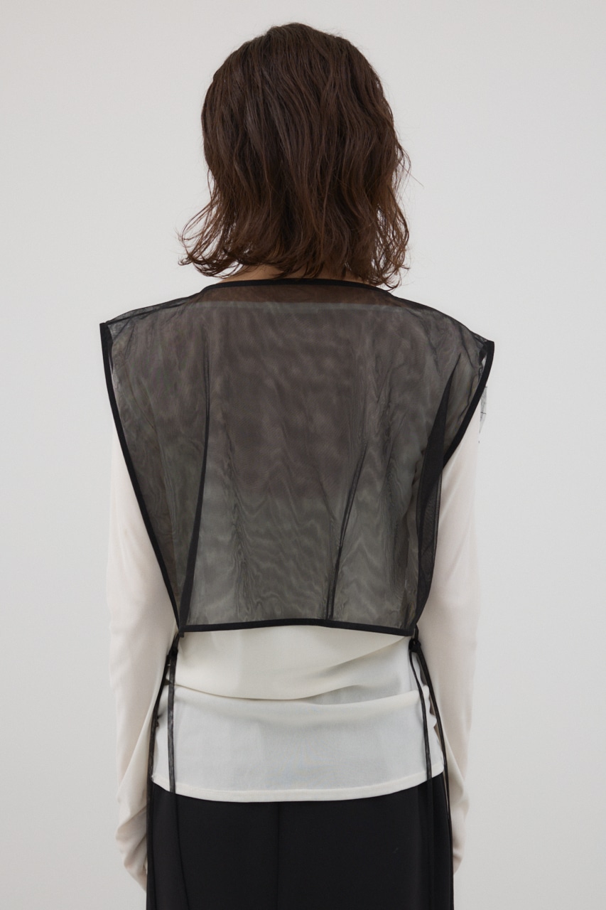 チュールモチーフベスト BLK FREE