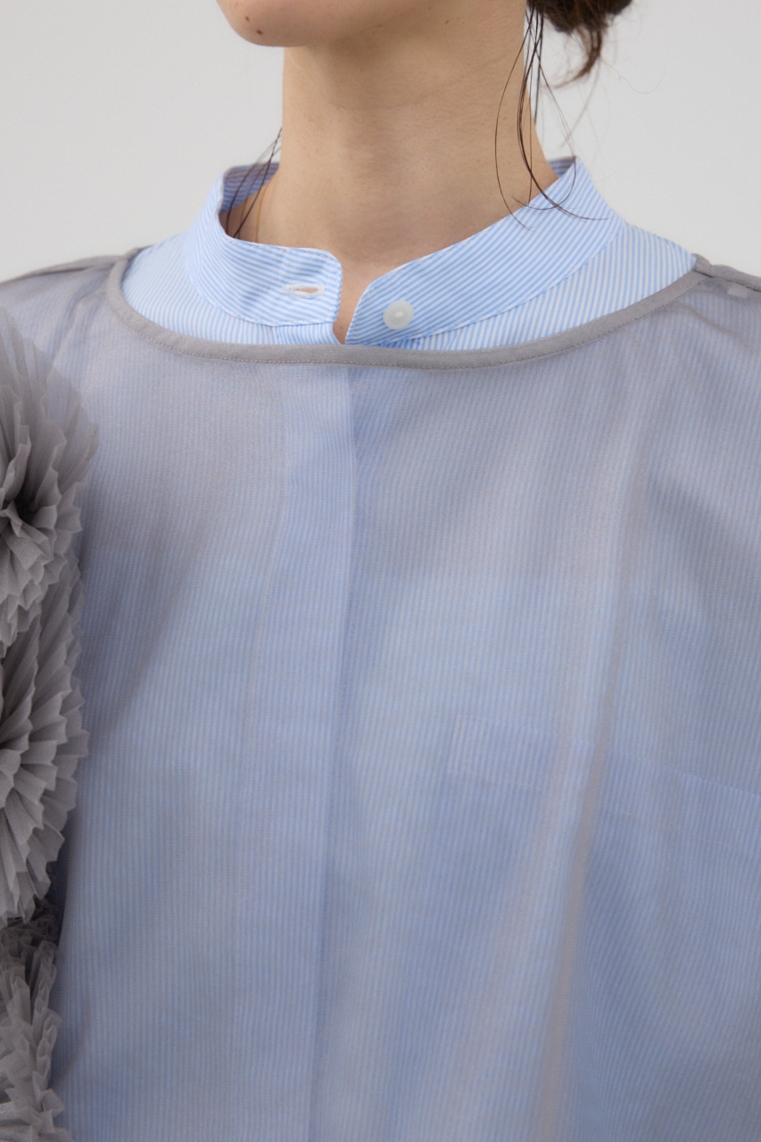 チュールモチーフベスト GRY FREE