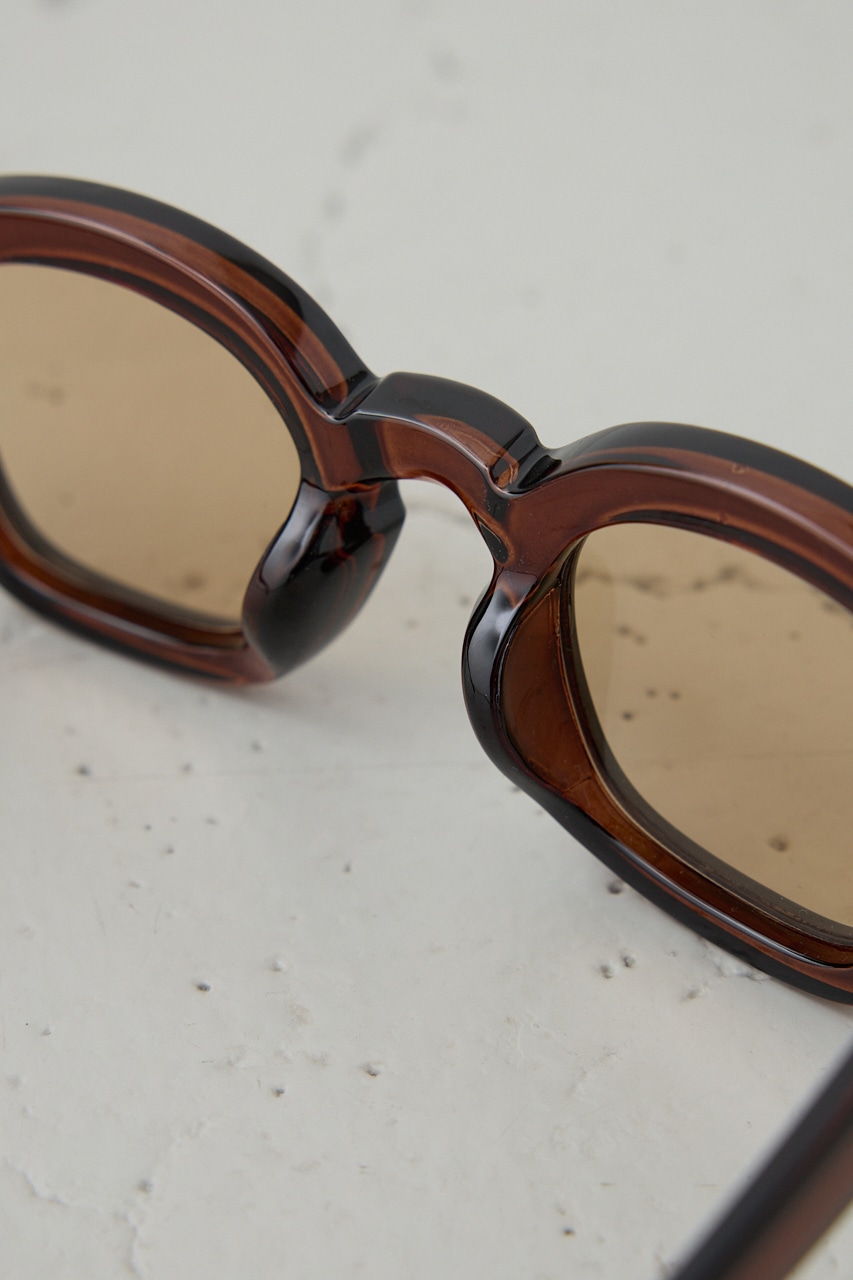 ラウンドサングラス BRN FREE