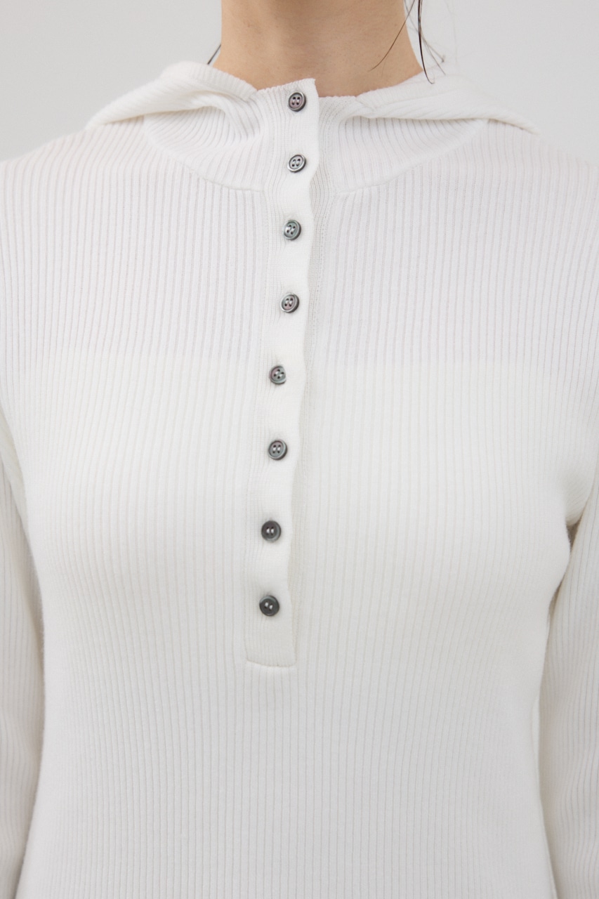 バラクラバニットプルオーバー O/WHT FREE