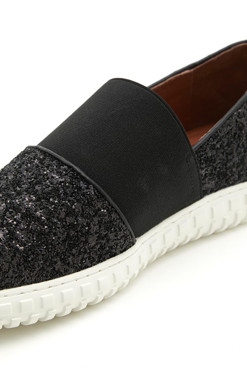 イージーフィットスリッポン 柄BLK 23.5cm