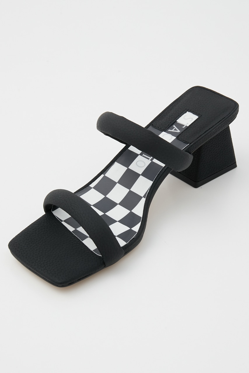 スクエアストレンジサンダル BLK 22.5cm