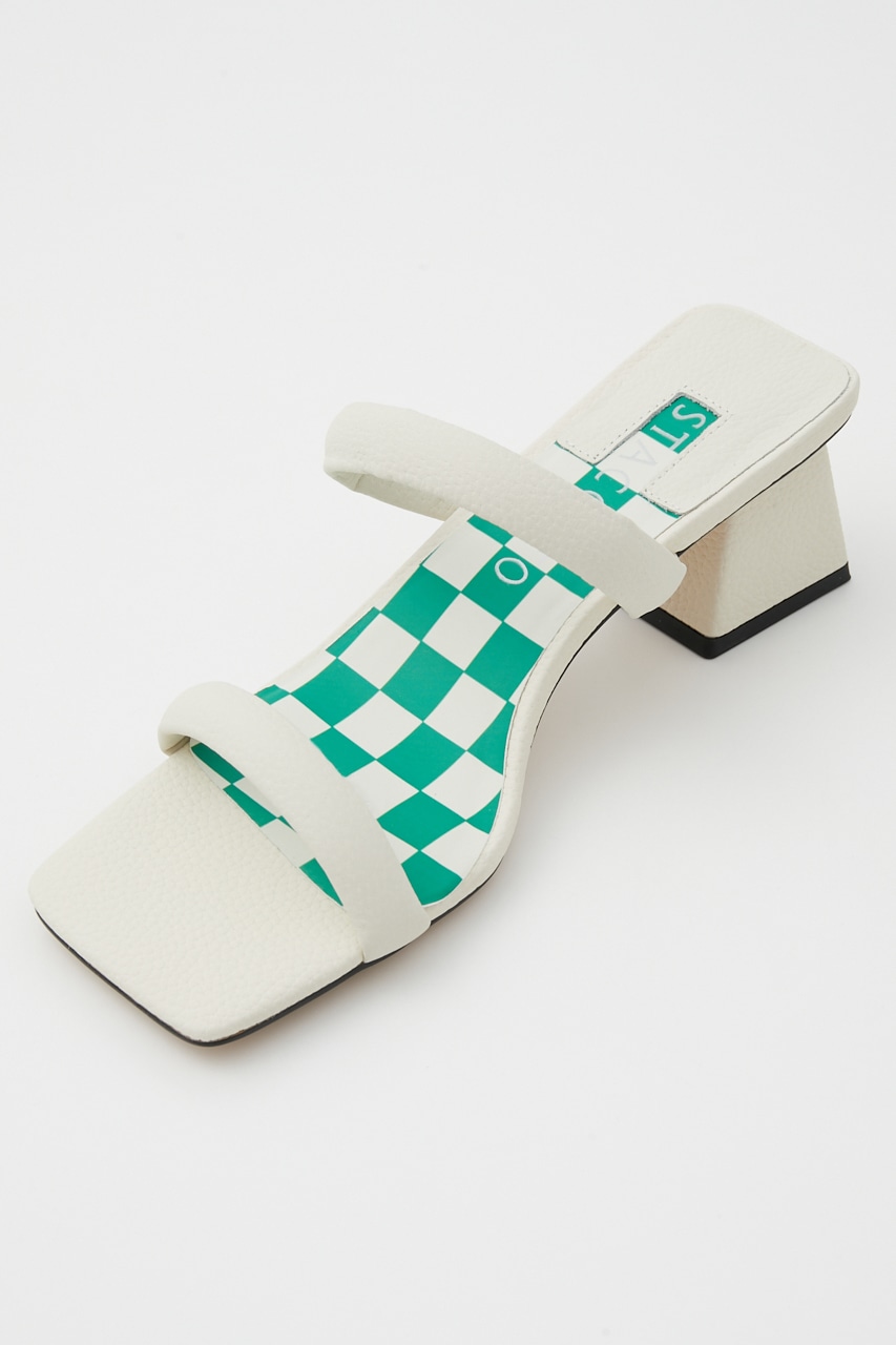 スクエアストレンジサンダル WHT 22.5cm