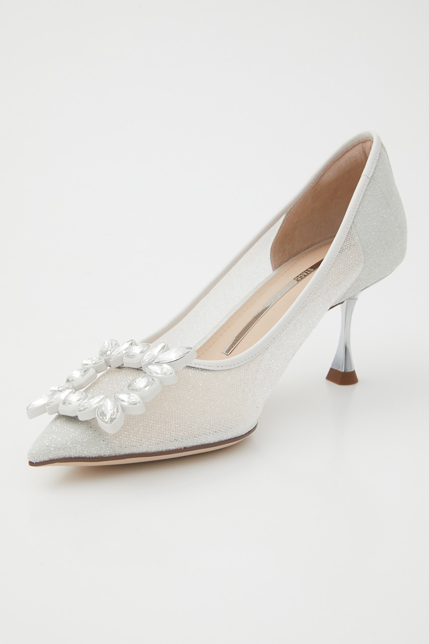 テレサチュールパンプス SLV 24.5cm